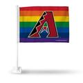 Arizona Pride Diamondbacks 11X14 Window Mount 2-Sided Car Flag