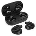 UrbanX QC3 True Wireless Earbuds Bluetooth Headphones Touch Control with Charging Case Stereo Earphones in-Ear Built-in Mic Headset Premium Deep Bass for ZTE S30 Pro - Black