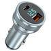 Eummy USB Car Charger for iPhone 13 12 11 36W Quick Charge 3.0 Fast Charging 12V/24V QC3.0 + PD USB Car Charger Cigarette Lighter Adapter Socket Gun Color