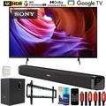 Sony KD50X85K 50 X85K 4K HDR LED TV with Smart Google TV (2022 Model) Bundle with Deco Gear Home Theater Soundbar with Subwoofer Wall Mount Accessory Kit 6FT 4K HDMI 2.0 Cables and More