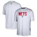 Men's Nike White Brooklyn Nets Hardwood Classics Pregame Warmup Shooting Performance T-Shirt