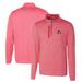 Men's Cutter & Buck Cardinal Arkansas Razorbacks Heathered Vault Stealth Quarter-Zip Pullover Top