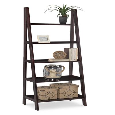 Acadia Ladder Bookshelf by Linon Home Décor in Br...