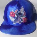 Disney Accessories | Disney Stich 3d Blue Snapback Trucker Hat | Color: Blue/Pink | Size: Os