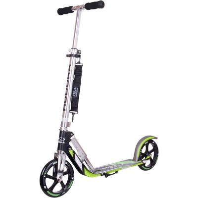 Scooter HUDORA "Big Wheel 205", schwarz (schwarz, grün), ScooterL:88cm, L:88cm