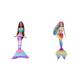 Barbie HDJ37 Brooklyn Zauberlicht Meerjungfrau (30 cm, braune Haare) & GTF89 - Dreamtopia Regenbogenzauber Meerjungfrauen-Puppe mit Regenbogenhaaren und Farbwechsel-Funktion