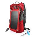 SPYMINNPOO Solar Backpack,Multi Function Outdoor Solar Hiking Backpack with 6.5W Solar Panel 2L Water Bag for Cycling Travelling (Red) Mountaineering And Camping Mountaineering Bag