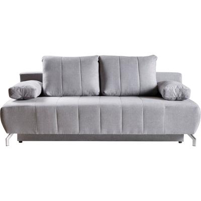 Schlafsofa WERK2 "Troya Bettsofa mit Bettkasten und Federkern, Breite 210cm", grau, B:210cm H:95cm T:95cm, 95% Polyester, 5% Nylon, Sofas, 2-Sitzer Sofa und Schlafcouch mit Federkern & Bettkasten Image