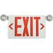 Ciata Lighting Thermoplastic Surface-Mounted LED Emergency Exit Combo Sign Thermoplastic in Red/White | 2.28 H x 7.64 W x 12.24 D in | Wayfair