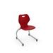 KI Furniture Intellect Wave 15" Cantilever Classroom Chair Plastic/Metal in Red/Gray | 26.5 H x 17.2 W x 16.2 D in | Wayfair IWC15-WG-PCY-NG-CTN