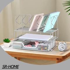 SR-HOME Office Supplies Metal Desk Organizer Metal in Gray | 12 H x 12.8 W x 9.13 D in | Wayfair SR-HOME0467b45