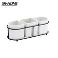 SR-HOME 4 Piece Ceramic Utensil Storage Set Ceramic in White | 4.4 H x 11 W x 4 D in | Wayfair SR-HOME0aabada