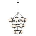 Varaluz Black Betty 43 Inch 18 Light Chandelier - 374C18CBFG