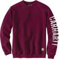 Carhartt Crewneck Graphic Logo Chandail, rouge, taille S