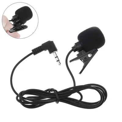 Mini microphone portable universel 3.5mm mains libres clip sur le microphone mini audio pour PC