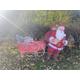 Full set 5ft high Santa and 6ft wide sleigh plastic cut out Christmas props events