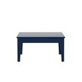 Winston Porter Ietta Outdoor Square HDPE Coffee Table Plastic in Blue | 17 H x 32 W x 32 D in | Wayfair B8EE7A08F7974BBD89B0874DB5E80012