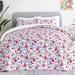 Lark Manor™ Allishia Red Floral Quilt Set Microfiber in Blue/Red/White | Twin Quilt + 1 Standard Shams | Wayfair A389D179500447C493A45012A93C47E5