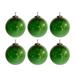 The Holiday Aisle® Glass Ball Ornament Glass in Green | 4 H x 4 W x 4 D in | Wayfair 6E81DEE303A146E68BAA7D642570AC77