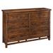 Loon Peak® Wolf Creek Dresser, 6 Drawer Wood in Brown | 38.9 H x 63 W x 19 D in | Wayfair 8D5473D7C68D48ECB83A3AD75AB5F0F8