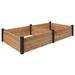 Arlmont & Co. Korrin Cedar Raised Garden Bed Wood in Brown | 14 H x 46 W x 89.375 D in | Wayfair 625A407786E045DE9FD3F3BBFF055548