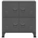 Red Barrel Studio® File Cabinet Sideboard Storage Chest Cabinet for Home Office Steel Metal/Steel in Gray | 31.5 H x 29.5 W x 15.7 D in | Wayfair