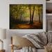 Millwood Pines Summer Forest - Traditional Wood Wall Art - Natural Pine Wood in Brown/Green/Yellow | 12 H x 20 W x 1 D in | Wayfair