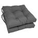 Latitude Run® 16-Inch Solid Twill Square Tufted Chair Cushions Polyester/Cotton Blend in Gray | 3.5 H x 16 W x 16 D in | Outdoor Furniture | Wayfair