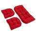 Latitude Run® 3 Piece Loveseat Outdoor Cushion Set Polyester in Red | 5 H x 42 W x 19 D in | Wayfair 1D1DD7AA53C846C4A31A708BA35C5652