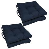 Latitude Run® Tangerine Dream Outdoor Seat Cushion Polyester/Cotton Blend in Gray/Black | 3.5 H x 16 W x 16 D in | Wayfair