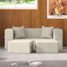 Jaxx Zipline Convertible Queen-size Sleeper Loveseat and Ottoman Set