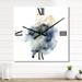 Designart 'Minimalistic Landscape of Mountains With Moon' Modern Wall Clock Decor