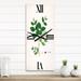 Designart 'Vintage Botanicals VI' Farmhouse Metal Wall Clock