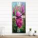 Designart 'Bouquet Of Pink Peonies' Traditional Large Wall Clock