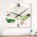 Designart 'Vintage Botanicals XVI' Farmhouse wall clock