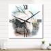 Designart 'Vintage Bird Life I' Traditional Wall Clock Decor