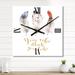 Designart 'Ethnic Feathers Your VIbe Attracts Your Tribe II' Bohemian & Eclectic wall clock