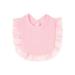 Newborn Baby Bibs Ruffle Cotton Bandana Burp Cloths Feeding Smock Stuff Button Closure Washable Saliva Towel