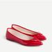 J. Crew Shoes | Nib$J. Crew Gemma Ballet Flats In Chilli Pepper, 7.5m | Color: Red | Size: 7.5