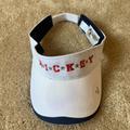 Disney Accessories | Disney World Mickey Visor Hat Cap Adjustable | Color: White | Size: Adjustable