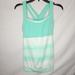 Athleta Tops | Athleta Women's Stride Crunch Jazz Supportive Tank Top Xs | Color: Green/White | Size: Xs