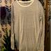 Athleta Tops | Athleta - Grey Stripped Long Sleeve Tunic - Size S | Color: Gray/White | Size: S