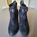 Nine West Shoes | Nine West Black Suede Leather Booties 6.5m | Color: Black | Size: 6.5