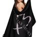 Victoria's Secret Accessories | Brand New Victoria Secret Logo Blanket | Color: Black/Pink | Size: Os