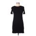 H&M Casual Dress - Mini: Black Solid Dresses - Women's Size X-Small