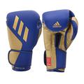 adidas Boxhandschuhe Speed Tilt 350 Velcro - 16 oz, Farbe: weiß/Gold - mit innovativer TILT®-Technologie - die ersten 100% nachhaltig hergestellten Boxhandschuhe aus Kaktusleder