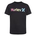 Hurley Jungen Hrlb One And only Boys Tee T Shirt, Black (Multi), 12 Jahre EU