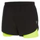 Macron Herren Run Chinook SCA Tybalt Micro Short 2.5 Stretch Blk/Nyel, Noir/Jaune Fluo, M