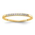14ct Gold Lab Grown Diamond SI1 SI2 G H I 1/10 Weight Carat Wedding Band Size P 1/20 Jewelry Gifts for Women