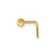 14ct Gold 22 Gauge Polished 2.5mm Ball Nose Stud Jewelry Gifts for Women